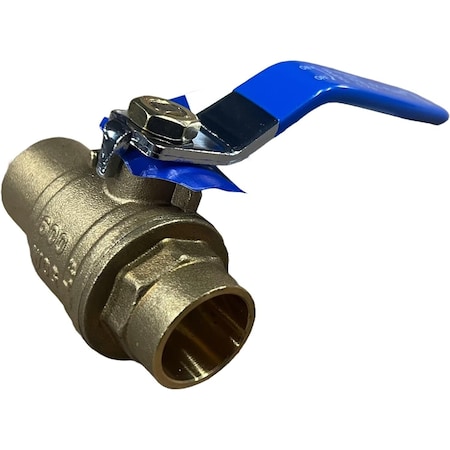 Ez-Fluid 2in CxC Brass Full Port Ball Valve EZBVC2